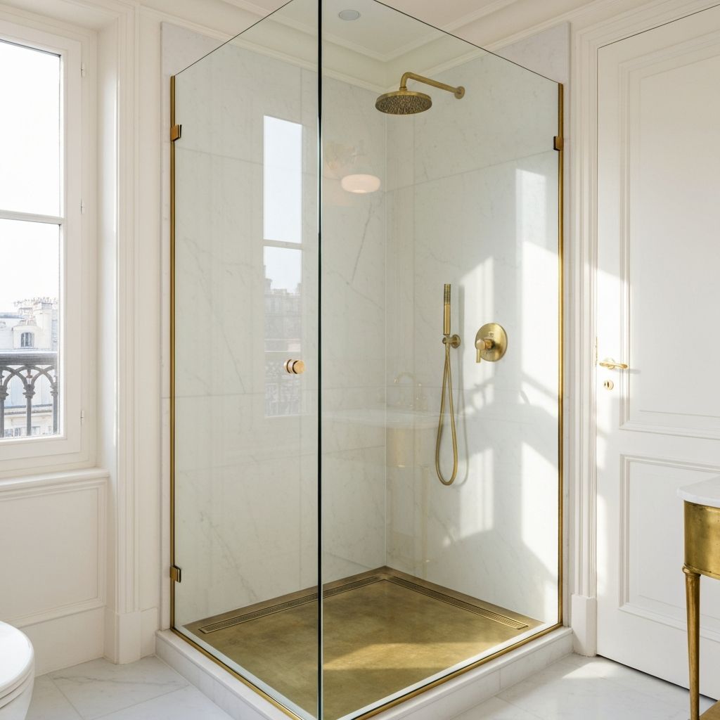 Paroi de Douche Verre - Miroiterie Charles Costa Paris